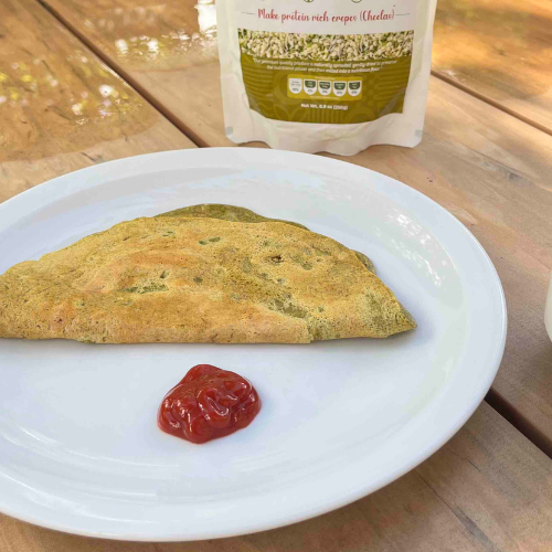 Sprouted Mung Beans Chilla – Gluten-Free Crepe Using NIHKAN Flour