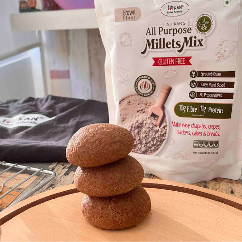Millet Burger Buns Made with All-Purpose Millet Mix