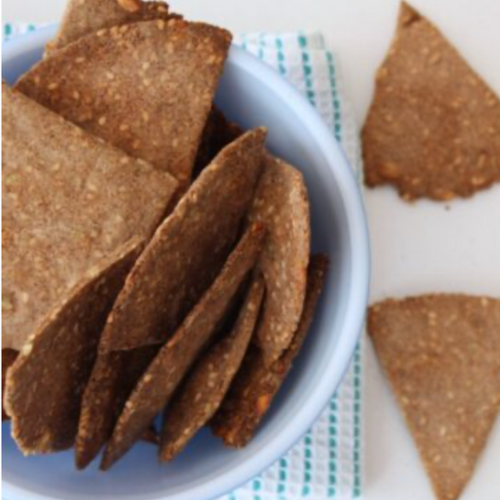 Crispy Crackers Made with Green Banana Flour