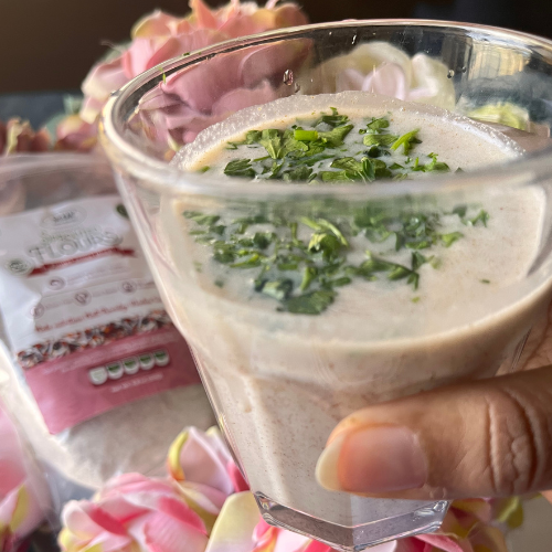 Finger Millet Drink Made with Sprouted Finger Millet Flour