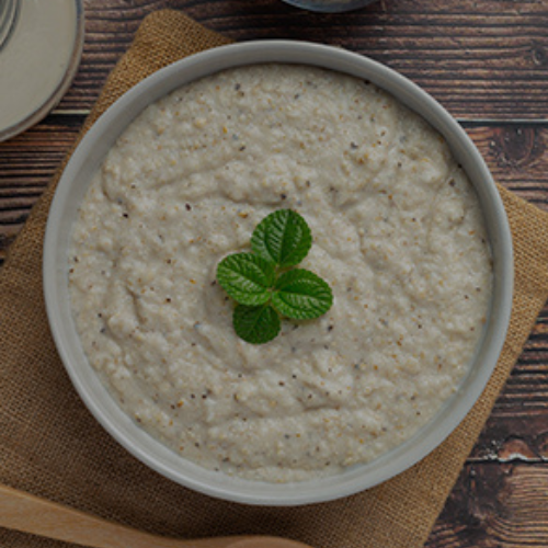 Millet Porridge Made with Sprouted Millet Supermix Flour