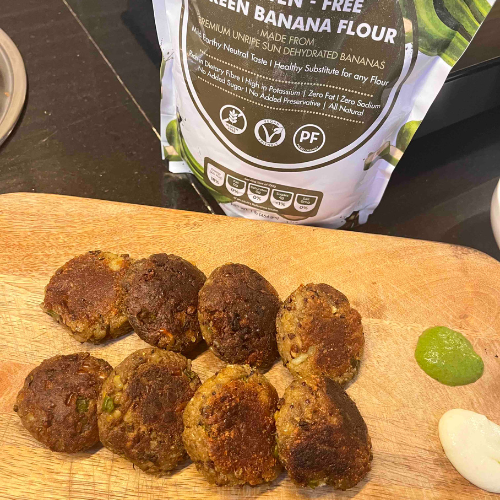 Banana Flour Cutlets Made with Green Banana Flour