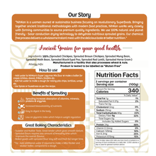 NIHKAN Sprouted Super Legumes Mix Flour - Instant Chilla / Dosa Mix - 200g