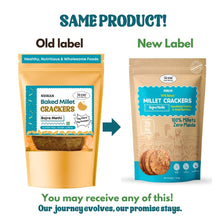 NIHKAN Bajra Methi Baked Millet Crackers | Gluten free & Vegan - 100g