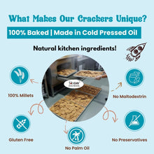 NIHKAN Bajra Methi Baked Millet Crackers | Gluten free & Vegan - 100g