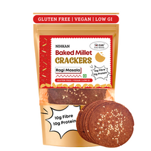 NIHKAN Ragi Baked Millet Crackers | Gluten Free & Vegan - 100g