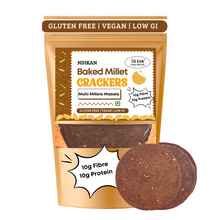 NIHKAN Multigrain Masala Baked Millet Crackers | Gluten Free & Vegan - 100g