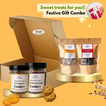 NIHKAN Healthy Sweet Treat Gift Box - Cookies & Energy Bites (4 Items) - Festive Gift Combo