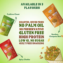 NIHKAN Millet Mix Kurmura Murmura - Pudhina Chaat | Gluten free high protein Snack - 70g