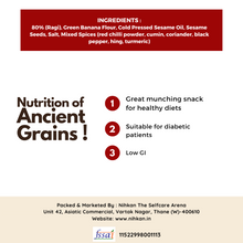 NIHKAN Baked Millet Crackers - All Flavours Combo - Gluten Free & Vegan Snacks (Pack of 4)