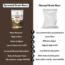 NIHKAN Multigrain Sprouted Super Millets Mix Flour - Gluten free flour - 400g