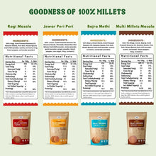 NIHKAN Baked Millet Crackers - All Flavours Combo - Gluten Free & Vegan Snacks (Pack of 4)