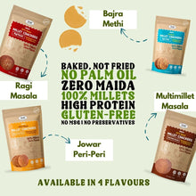 NIHKAN Baked Millet Crackers - All Flavours Combo - Gluten Free & Vegan Snacks (Pack of 4)