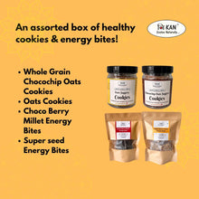 NIHKAN Healthy Sweet Treat Gift Box - Cookies & Energy Bites (4 Items) - Festive Gift Combo