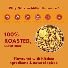 NIHKAN Millet Kurmura - Bombay Bhel Chatpata | Gluten free healthy Snack - 70g