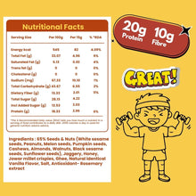 NIHKAN Superseeds & Nuts Protein Mini Bars - No Sugar added : 15 g x 7 bites