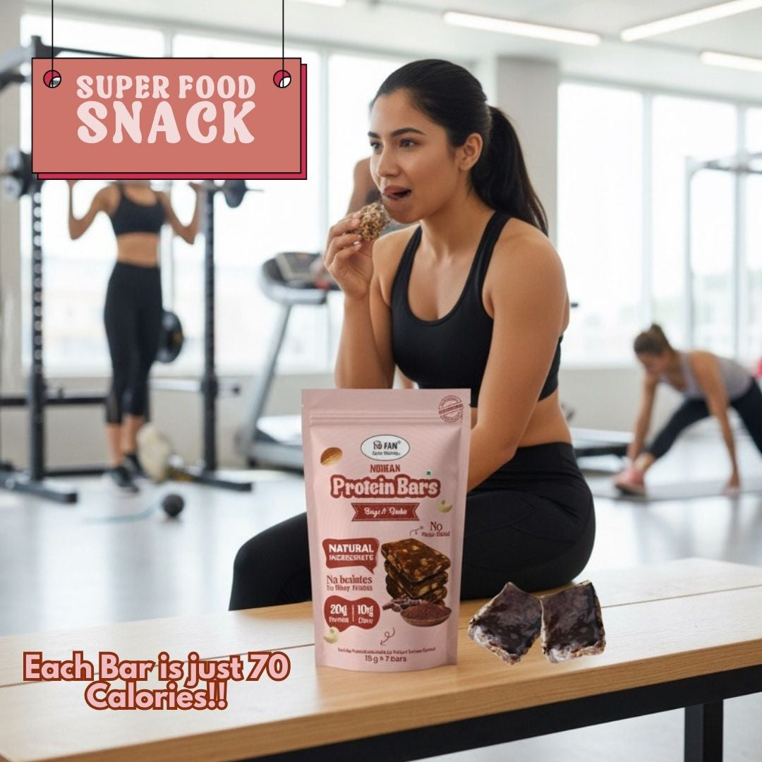 NIHKAN Ragi & Dates Protein Mini Bars - No Sugar Added - 15 g x 7 bites