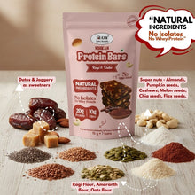 NIHKAN Ragi & Dates Protein Mini Bars - No Sugar Added - 15 g x 7 bites