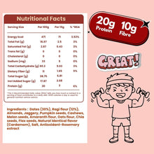 NIHKAN Ragi & Dates Protein Mini Bars - No Sugar Added - 15 g x 7 bites