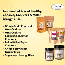 NIHKAN Healthy Sweet & Savory Treats Gift Box - Cookies, Crackers & Energy Bites (6 Items) - Festive Gift Combo