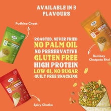 NIHKAN Millet Kurmura Murmura Mix - Spicy Chatka | Gluten free high protein Snack - 70g