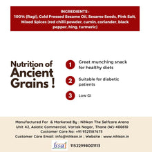 NIHKAN Ragi Baked Millet Crackers | Gluten Free & Vegan - 100g