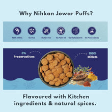 NIHKAN Jowar Puffs - Desi Masala - | Gluten free healthy Snack - 70g