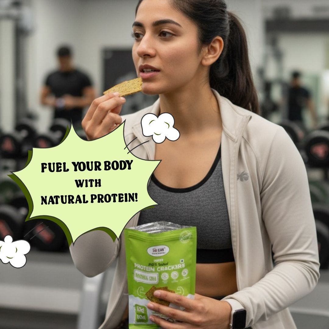 NIHKAN Moringa Chia Baked Protein Crackers | Gluten Free & Vegan - 100g