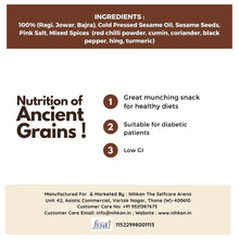 NIHKAN Multigrain Masala Baked Millet Crackers | Gluten Free & Vegan - 100g