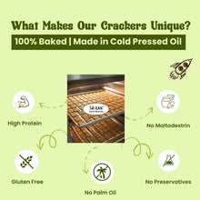 NIHKAN Moringa Chia Baked Protein Crackers | Gluten Free & Vegan - 100g