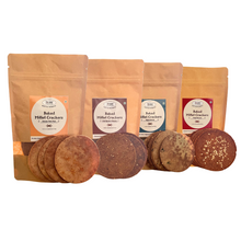 NIHKAN Baked Millet Crackers - All Flavours Combo - Gluten Free & Vegan Snacks (Pack of 4)