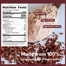 NIHKAN Gluten free Sprouted Ragi Flour (Finger millet)- 454g