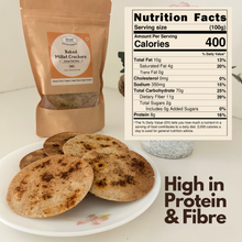 NIHKAN Jowar Peri Peri Baked Millet Crackers | Gluten free & Vegan - 100g