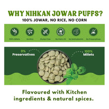 NIHKAN Jowar Puffs - Pudhina Punch | Gluten free healthy Snack - 70g