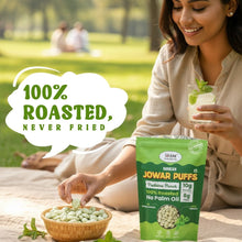 NIHKAN Jowar Puffs - Pudhina Punch | Gluten free healthy Snack - 70g