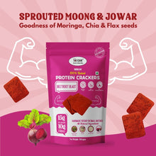 NIHKAN Baked Beetroot Blast Protein Crackers | Gluten Free & Vegan - 100g