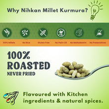 NIHKAN Millet Mix Kurmura Murmura - Pudhina Chaat | Gluten free high protein Snack - 70g