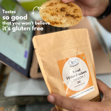 NIHKAN Jowar Peri Peri Baked Millet Crackers | Gluten free & Vegan - 100g
