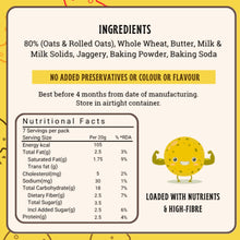 NIHKAN Oats Jaggery Cookies - No Maida | No Sugar - 150g