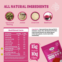 NIHKAN Baked Beetroot Blast Protein Crackers | Gluten Free & Vegan - 100g