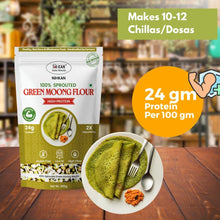 NIHKAN Sprouted Green Moong Bean Flour - High Protein Flour - 200g
