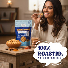 NIHKAN Jowar Puffs - Desi Masala - | Gluten free healthy Snack - 70g