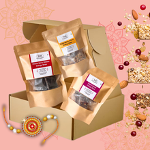 NIHKAN Combo Millets Energy Bites - Choco Berry Millets, Ragi Dates, Superseeds Nuts (Pack of 3) - Festive Gift Combo