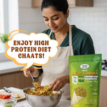 NIHKAN Millet Mix Kurmura Murmura - Pudhina Chaat | Gluten free high protein Snack - 70g