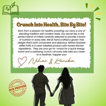 NIHKAN Millet Mix Kurmura Murmura - Pudhina Chaat | Gluten free high protein Snack - 70g