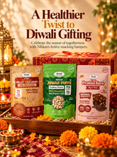 Nihkan Festive Healthy Snacking Hamper – 6 Protein Bars & Crackers