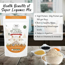NIHKAN Sprouted Super Legumes Mix Flour - High protein Instant Chilla/Dosa Mix- 400g