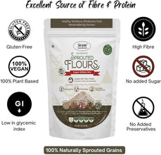 NIHKAN Multigrain Sprouted Super Millets Mix Flour - Gluten free flour - 400g