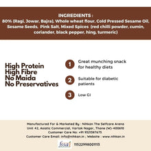 NIHKAN Millet Khakhras - Multigrain Masala | Low Gluten - 250 gms