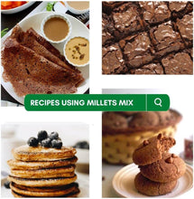 NIHKAN Sprouted Millet Flours Combo - Sprouted Ragi, Sprouted Jowar & Sprouted Mixed Millets - Sugar Control Atta - 400g each (Pack of 3)